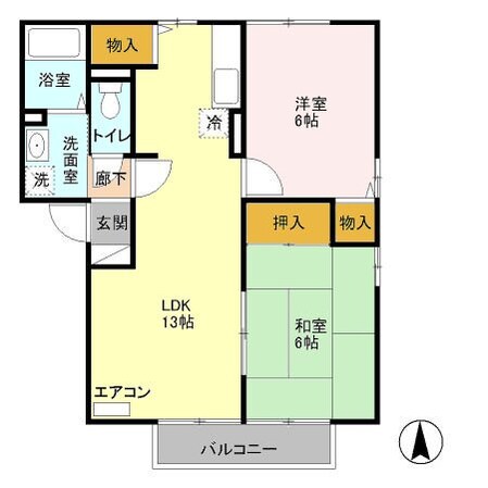 フォンテーヌＡの物件間取画像